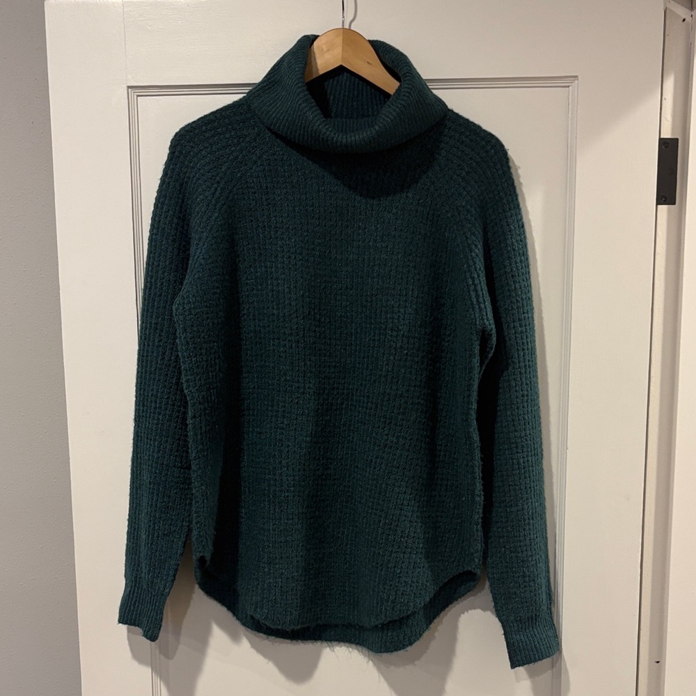 Kuhl Teal Cowl Neck Sweater